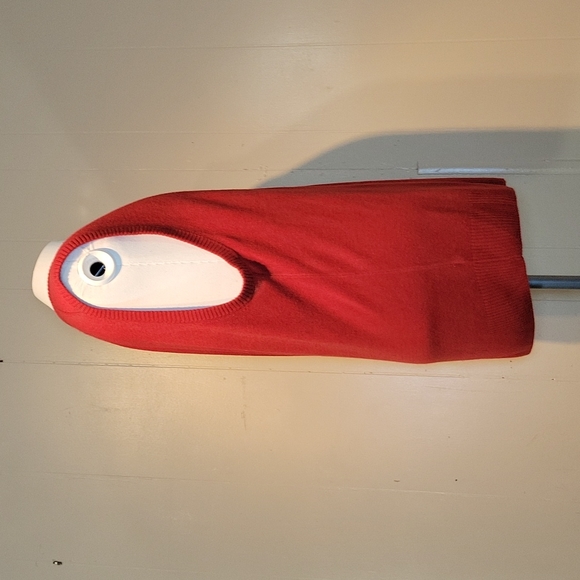 U.S. Polo Assn. Burnt Orange V-Neck Vest Sweater - Picture 2 of 5